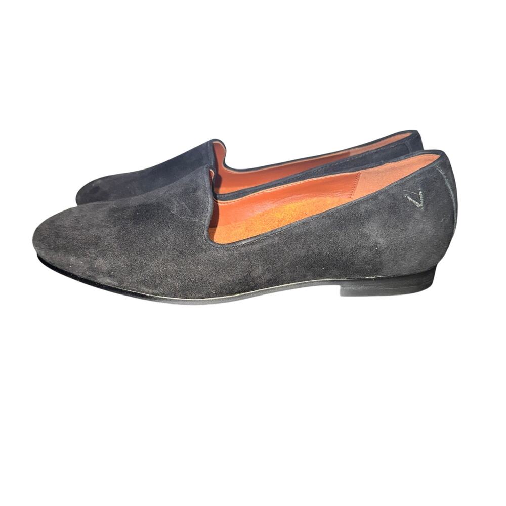 Vionic Willa Loafers Women's Size 6 Black Suede Leather Slip On Comfort Shoes